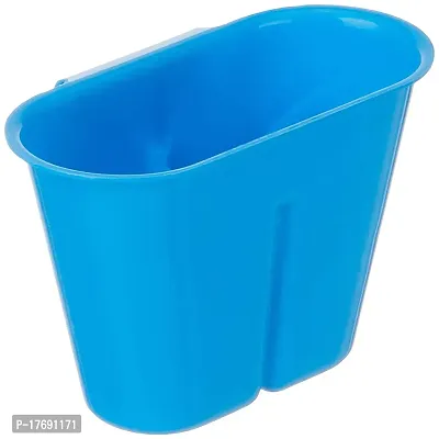 Plastic Blue 3 in 1 Dish Basket with Detachable Water Drainer for cups and other kitchen rack holder-thumb5