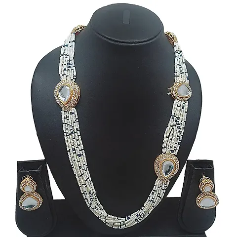 Kundan long jewellery set