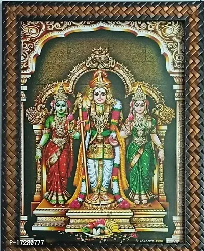 Thiruchendur Murugar Murugan Valli Deivaanai Devasena Karthikeya Kanthan Photo Frame photo Frame 9 x12