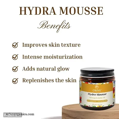 Orive Facial Moisturiser Hydra Mousse (Moringa  Jojoba)| Light Weight Gel Cream |Anti-Aging Cream| Natural Glow| Best Moisturiser For Normal to Dry Skin - (50 ML)-thumb5