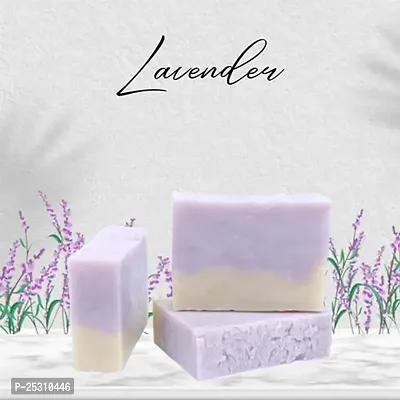 O'RIVE Naturally Organic Bath Soap || Skincare Moisturizing Bathing Soap Bar || Ayurveda Clear Skin Soap || Soft Skin Care Bath Soap (Lavender Soap)