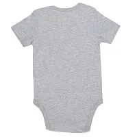 Stylish Cotton Grey Moustache Printed Rompers For Kids-thumb2
