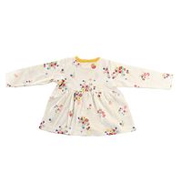 White Front Tich Buttoned Printed Frock Cum Top  For Baby Girls-thumb1