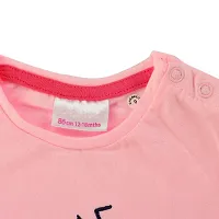 Cotton Printed Pink T-Shirt For Baby Girls-thumb2