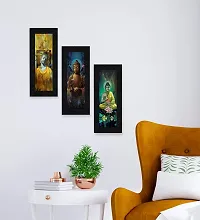 SAF Set of 3 Buddha Digital Reprint 17 inch x 24 inch Painting (SALP02) SAFLP02-thumb1