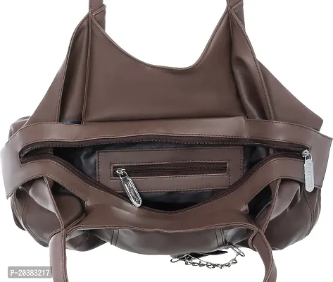 Stylish Brown Synthetic  Handbags For Women-thumb4