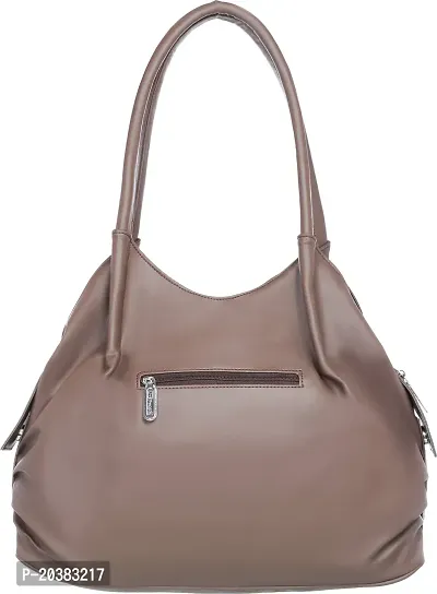 Stylish Brown Synthetic  Handbags For Women-thumb2