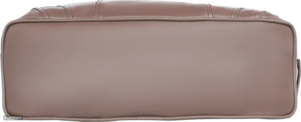 Stylish Brown Synthetic  Handbags For Women-thumb3