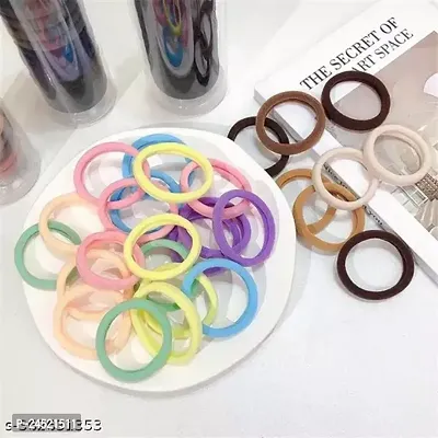 KRISHNA YASIS  Rubber band in Bottles for women, girls hair ties Bow Clip, hair clip, set of 24 Rubber Brands Multicolor)-thumb2