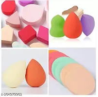 KRISHNA YASIS  Makeup Remover Puff Sponge Beauty Blender Face Cleansing Sponge Puff (Multicolor), Set Of 6-thumb2