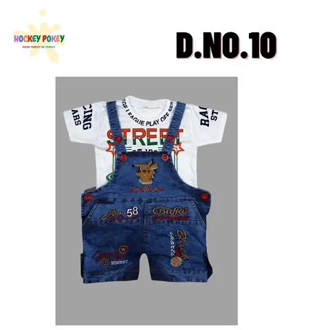 Baby Cotton Printed Dungaree