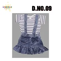 Kids Denim Printed Dungaree-thumb1