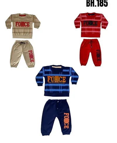 Classy Cotton Printed Baba Suit For Kids Pack of 3