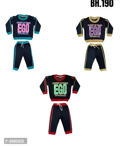 Classy Cotton Printed Baba Suit For Kids Pack of 3