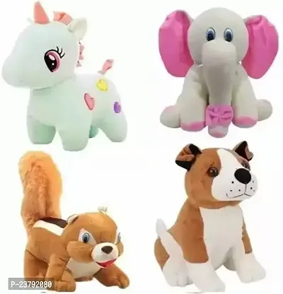 Premium Quality Soft Toys For Kids Set Of 4