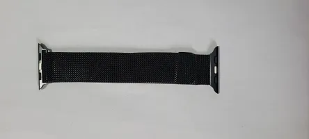 Fancy unisex  black metal watch strap-thumb1