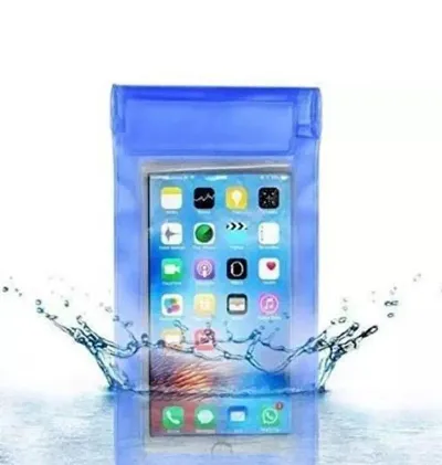 Universal  water proof mobile pouch (any colour be sand)  (pack of 1 ) cover for all smartphone with  up to 6.5   inches screen Its rain proof cover also