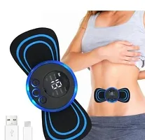 mini body massager Mini Massager with 8 Modes.19 Strength Levels, Rechargeable Electric Massager Sticker, Cordless Massager, Portable Body Massage Patch For Men, Women, Shoulder, Arms, Legs, Neck Full-thumb1