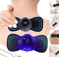 mini body massager Mini Massager with 8 Modes.19 Strength Levels, Rechargeable Electric Massager Sticker, Cordless Massager, Portable Body Massage Patch For Men, Women, Shoulder, Arms, Legs, Neck Full-thumb2