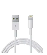 White USB Cable Name: USB Cable Brand: Others Cable Length: 1 Mtr Color: White Material: Rubber Net Quantity (N): 1 lightning to usb cable lightning vers cable USB Lightining Auf USB Kabel Lightining-thumb1