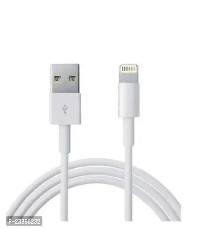 White USB Cable Name: USB Cable Brand: Others Cable Length: 1 Mtr Color: White Material: Rubber Net Quantity (N): 1 lightning to usb cable lightning vers cable USB Lightining Auf USB Kabel Lightining-thumb2