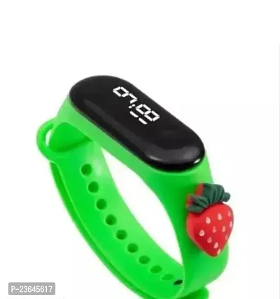 Skgm Teddy Light-Green Cartoon Character Digital LED Dial Waterproof Cartoon Character Kids Wristband for Boys  Girls Watches Digital LED Dial Waterproof Cartoon Character Kids Wristband for Boys -thumb0