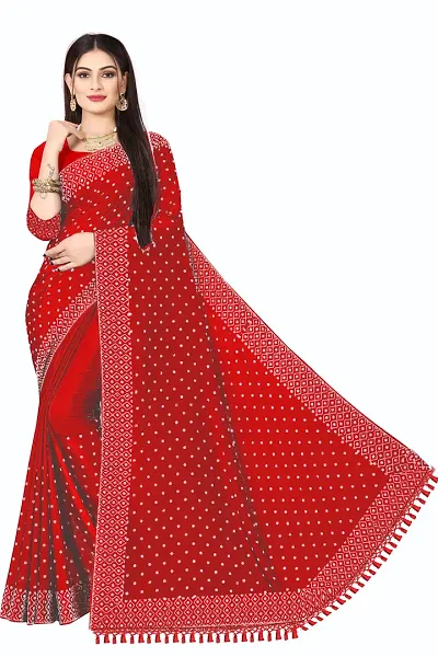 Trending Georgette Saree with Blouse piece 