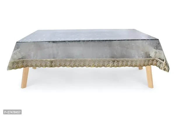 Handloom Best Rectangular Thick 4 to 6 Seater Waterproof 3D Dining Table Cover, Size-40x60 With Gold Border 10