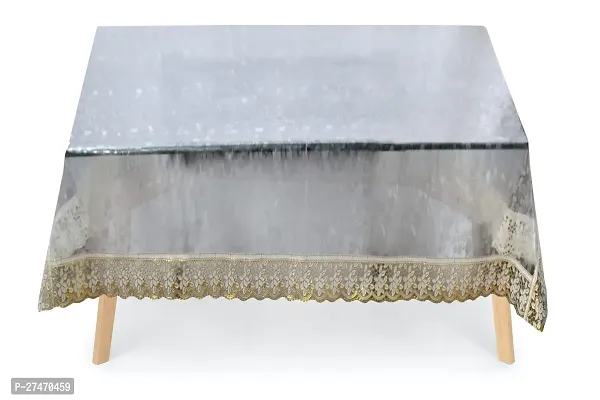 Handloom Best Rectangular Thick 4 to 6 Seater Waterproof 3D Dining Table Cover, Size-40x60 With Gold Border 11