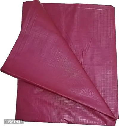 Handloom Best Collections PVC Plastic Waterproof Double Bedsheet (Maroon, 6.5 ft x 6 ft Or 72 Inch x 80 Inch)-thumb2