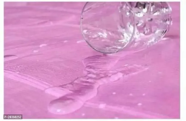 Handloom Best Collections PVC Plastic Waterproof Double Bedsheet (Pink, 6.5 ft x 6 ft Or 72 Inch x 80 Inch)-thumb3