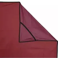 Handloom Best Mattress Protector/Waterproof Bedsheet Size WxL 72x78 Inches Double Bed/King Size Polyester Maroon-thumb2