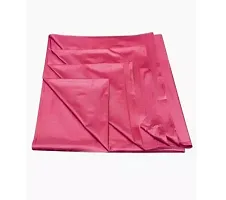 Handloom Best Collections PVC Plastic Waterproof Double Bedsheet (6.5 ft x 6 ft Or 72 Inch x 78 Inch) Maroon-thumb1