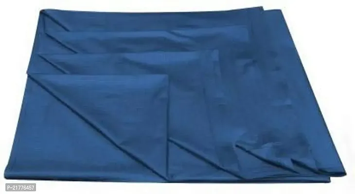 Handloom Best Collections PVC Plastic Waterproof Double Bedsheet (Blue, 6.5 ft x 6 ft Or 72 Inch x 78 Inch)-thumb0