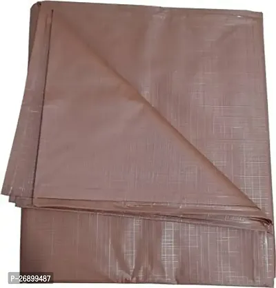 Handloom Best Collections PVC Plastic Waterproof Double Bedsheet (Brown, 6.5 ft x 6 ft Or 72 Inch x 80 Inch)1-thumb0