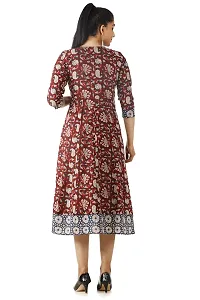 Cotton Feb Gallery Cotton Floral Printed Anarkali Flared Kurti for Women-thumb1