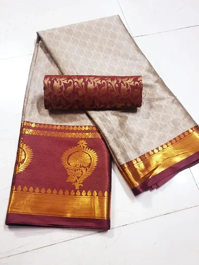 Classic Silk Saree with Blouse piece For Women