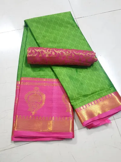 Classic Silk Saree with Blouse piece For Women