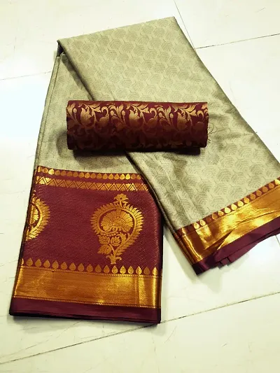 Classic Silk Saree with Blouse piece For Women