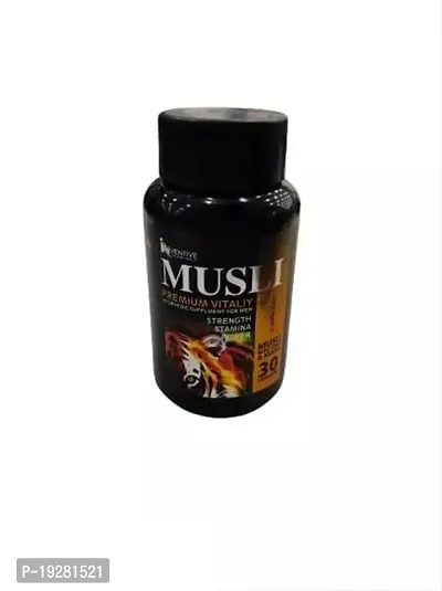 Nventive Musli Capsule Extract Helps In Stamina, Strength, Sexual Health And Immunity Veg Capsule 30-thumb0