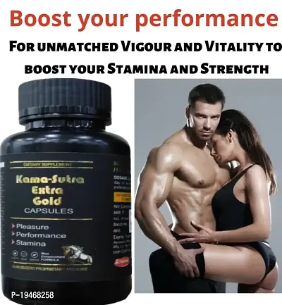 Dr Chopra Kama Sutra Extra Gold Capsule For Stamina Pleasure Immunity Booster / Long timing sexual capsules 60-thumb0