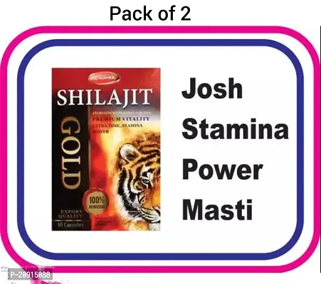 Shilajit Gold Capsule for Stamina Booster Strength, Energy Booster, Sex Power Capsule, | Ayurvedic | Sexual Health  Immunity, Vigor  Vitality For Men  Women( pack of 2 )-thumb2