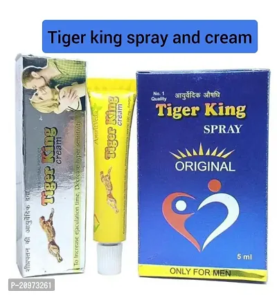 TIGER KING SPRAY AND TIGER KING CREAM 5 GM ( COMBO PACK )