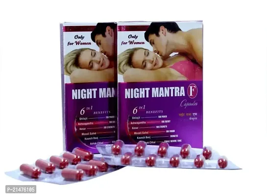 NIGHT MANTRA F CAPSULES FOR WOMEN SEX ( PACK OF 2 )