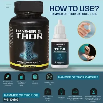 Best Quality Capsule Original HAMER OF THOR 60 CAPSULES AND HAMER OF THOR OIL 15 ML-thumb2