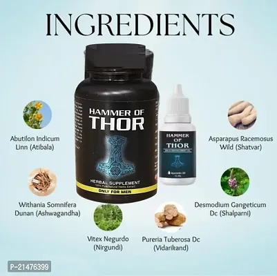 Best Quality Capsule Original HAMER OF THOR 60 CAPSULES AND HAMER OF THOR OIL 15 ML-thumb4