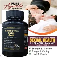 Dr Chopra Ayurvedic KamaSutra Extra Gold Energy, Stamina  Immunity Booster | for Power, Performance, Testosterone | Safed Musli, Ashwagandha, Kesar, Gold, Shilajit, Gokshura | 60 Capsules-thumb2