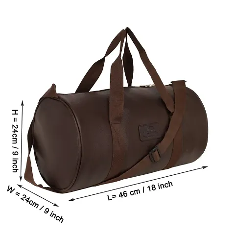 Stylish PU Leather Gym Duffle Bags For Men