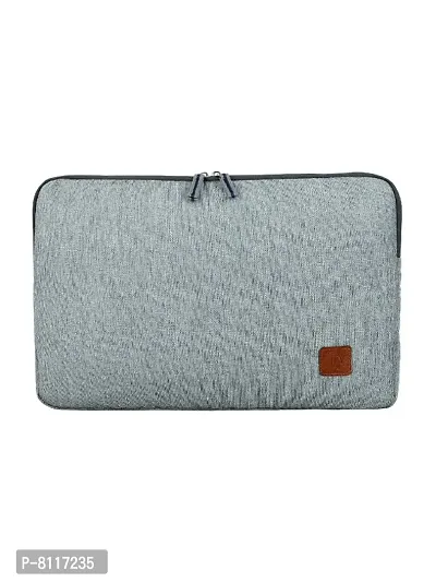 Fly Fashion Laptop Sleeve 15.6inch Office Bag Laptop Sleeve/Cover  (Silver, 1 L)-thumb0