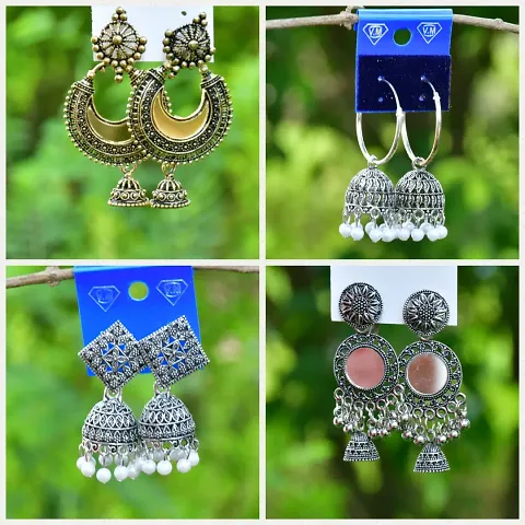 Elegant Earrings for Women Pack of 4